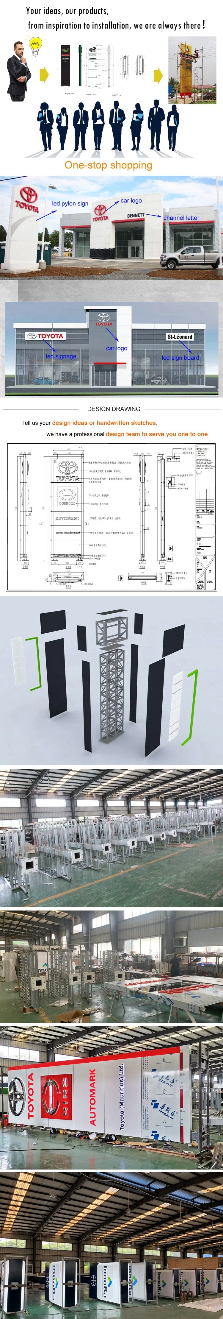 LED Light Outdoor Sign Box Screen Advertising Illumination LED Banner Signs